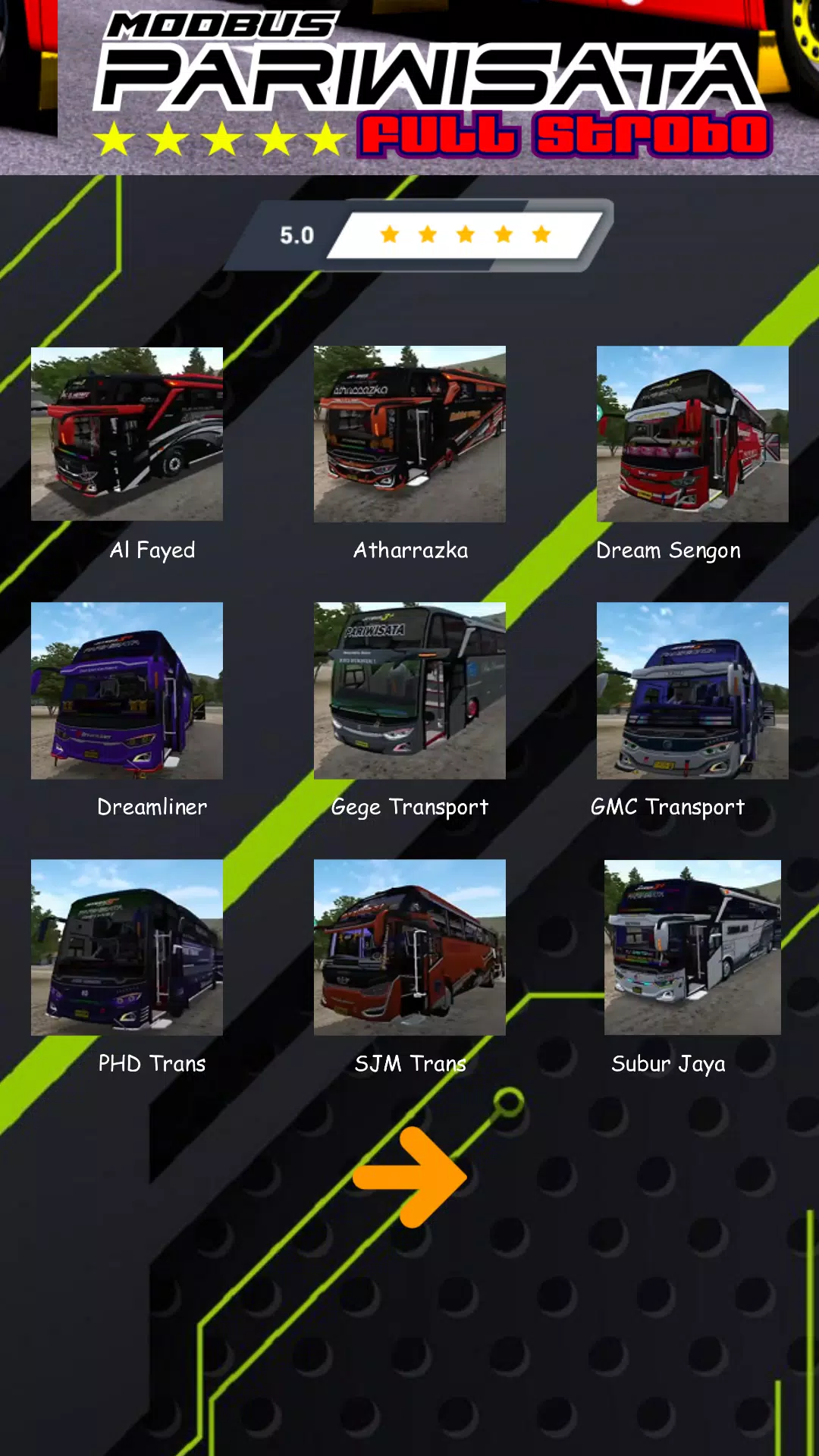 Mod Bus Pariwisata Full Strobo 스크린샷 1