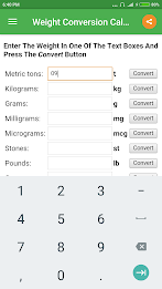 Weight Converter Captura de pantalla 0