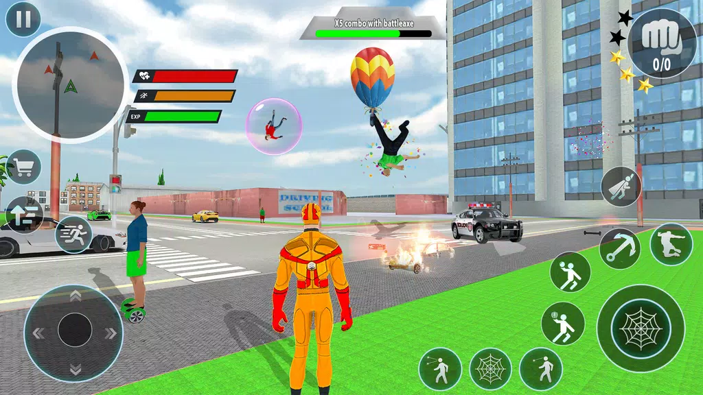 Schermata Police Robot Rope Hero Game 3d 3