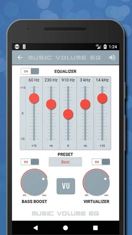 Musica Volume EQ - Equalizador Captura de tela 1