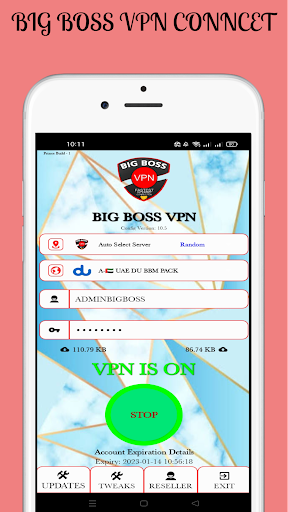 BIG BOSS VPN Tangkapan skrin 0