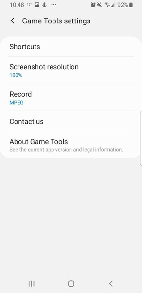 Samsung Game Tools Capture d'écran 2