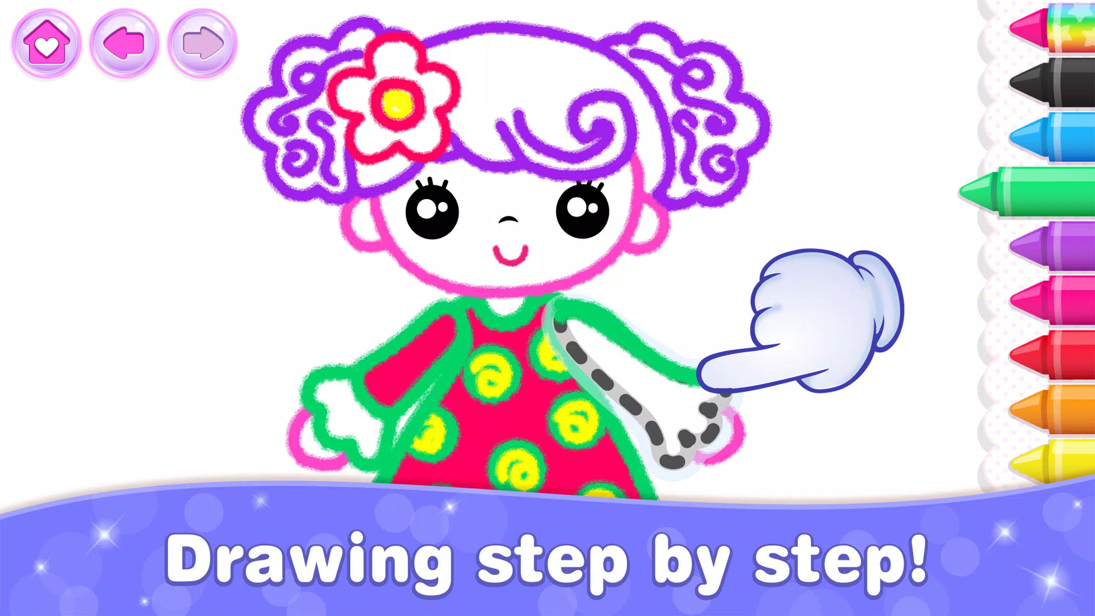 Bini Game Drawing for kids app स्क्रीनशॉट 2