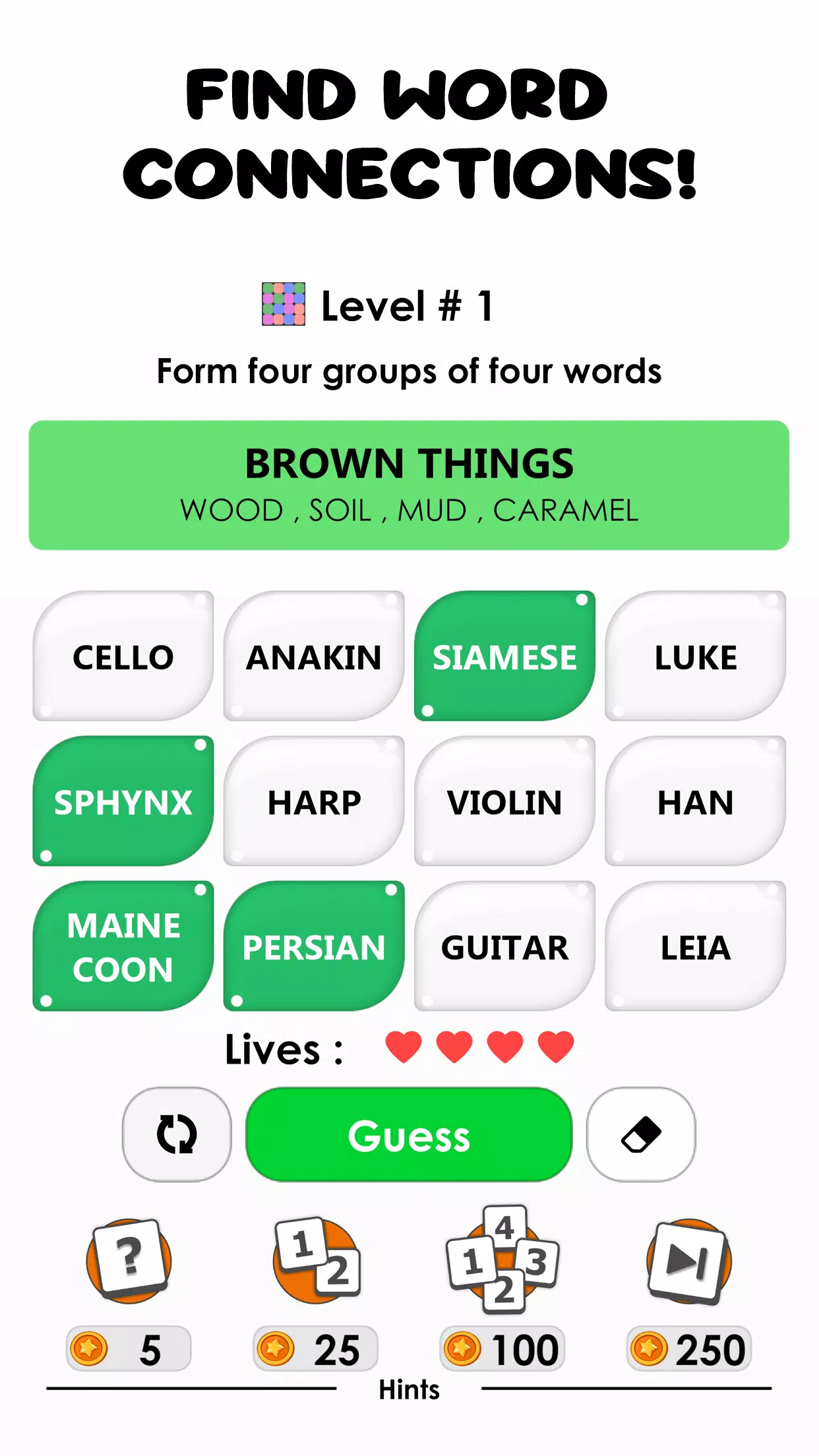 Words: Associations Word Game Screenshot 0