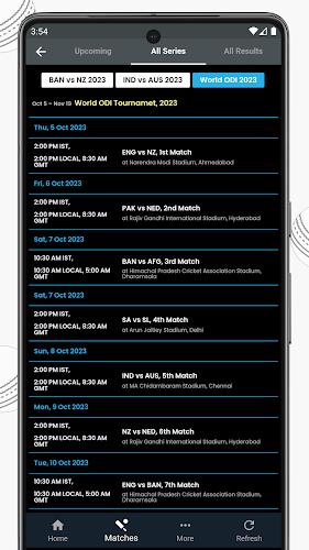 Live Cricket Score, IND vs RSA應用截圖第3張