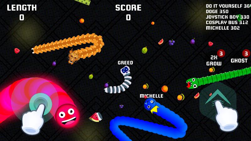 Worms io Gusanos Snake Game ภาพหน้าจอ 1