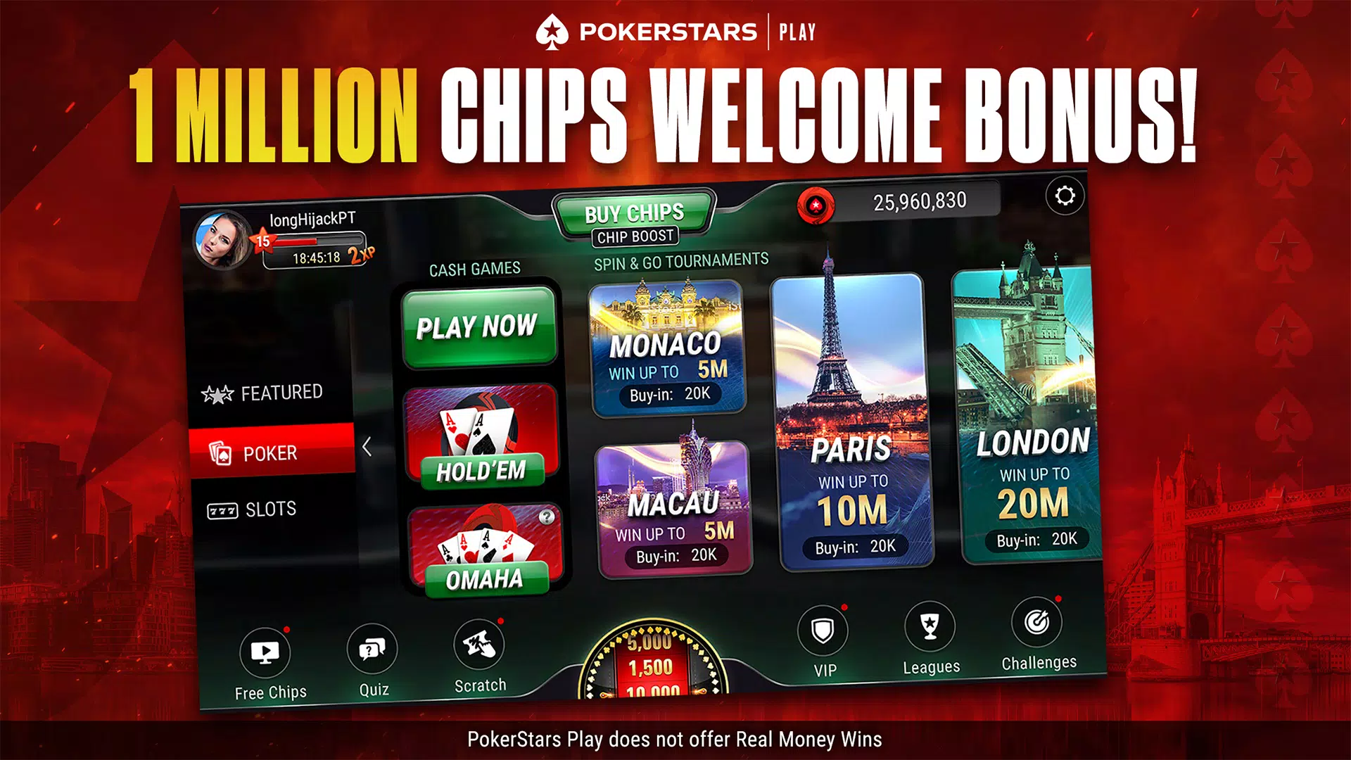 PokerStars Play ภาพหน้าจอ 3