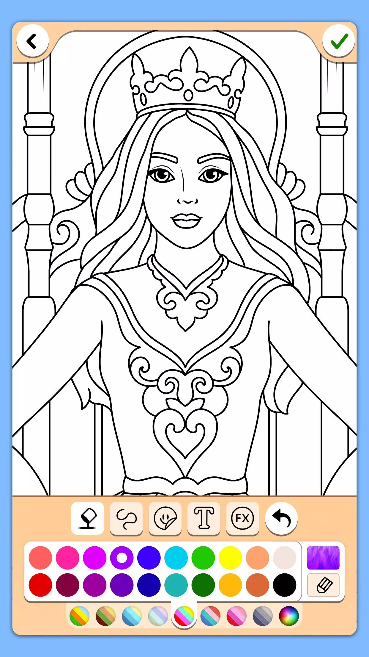 Princess Coloring Game স্ক্রিনশট 0