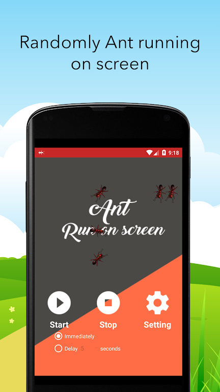 Ant Run on Screen Prank Captura de tela 0