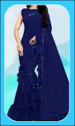 Women Fashion Ruffle Sarees Screenshot 0