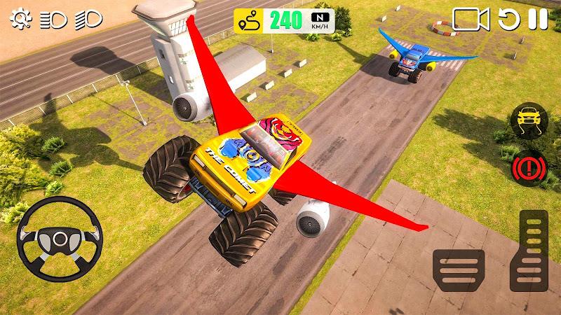 Flying Car Games 3D Simulator ဖန်သားပြင်ဓာတ်ပုံ 0