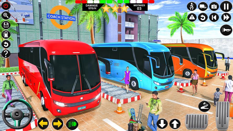 Passenger Bus Driving Games 3D Ekran Görüntüsü 1