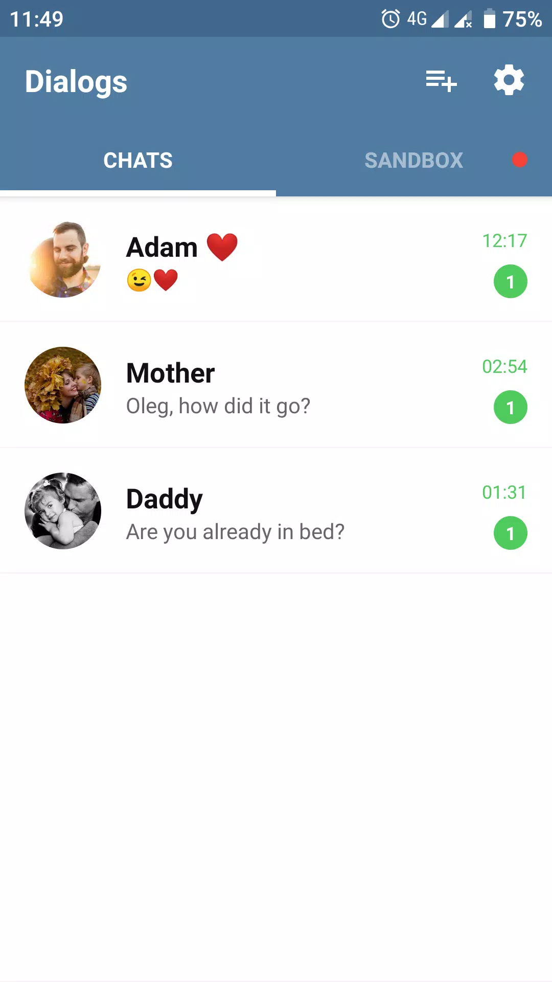 Schermata Fake Chat Story Messenger 0