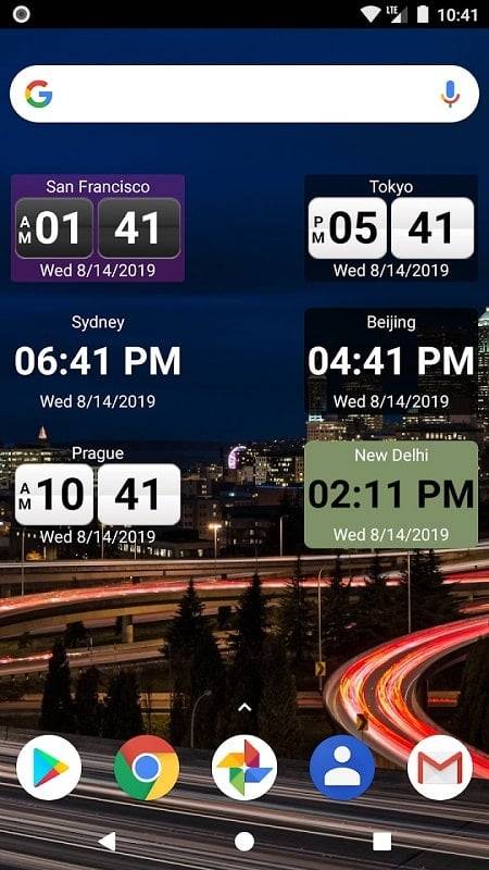 Schermata World Clock Widget 2023 Pro 1