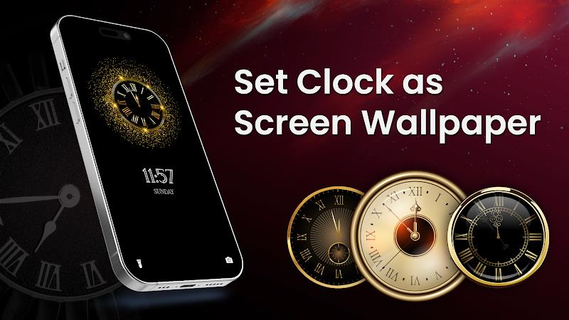 Analog Clock Wallpaper：3DClock应用截图第3张