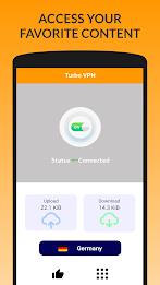 Turbo VPN - Fast Secure VPN स्क्रीनशॉट 3