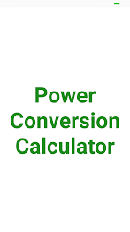 Power Conversion Calculator Capture d'écran 1