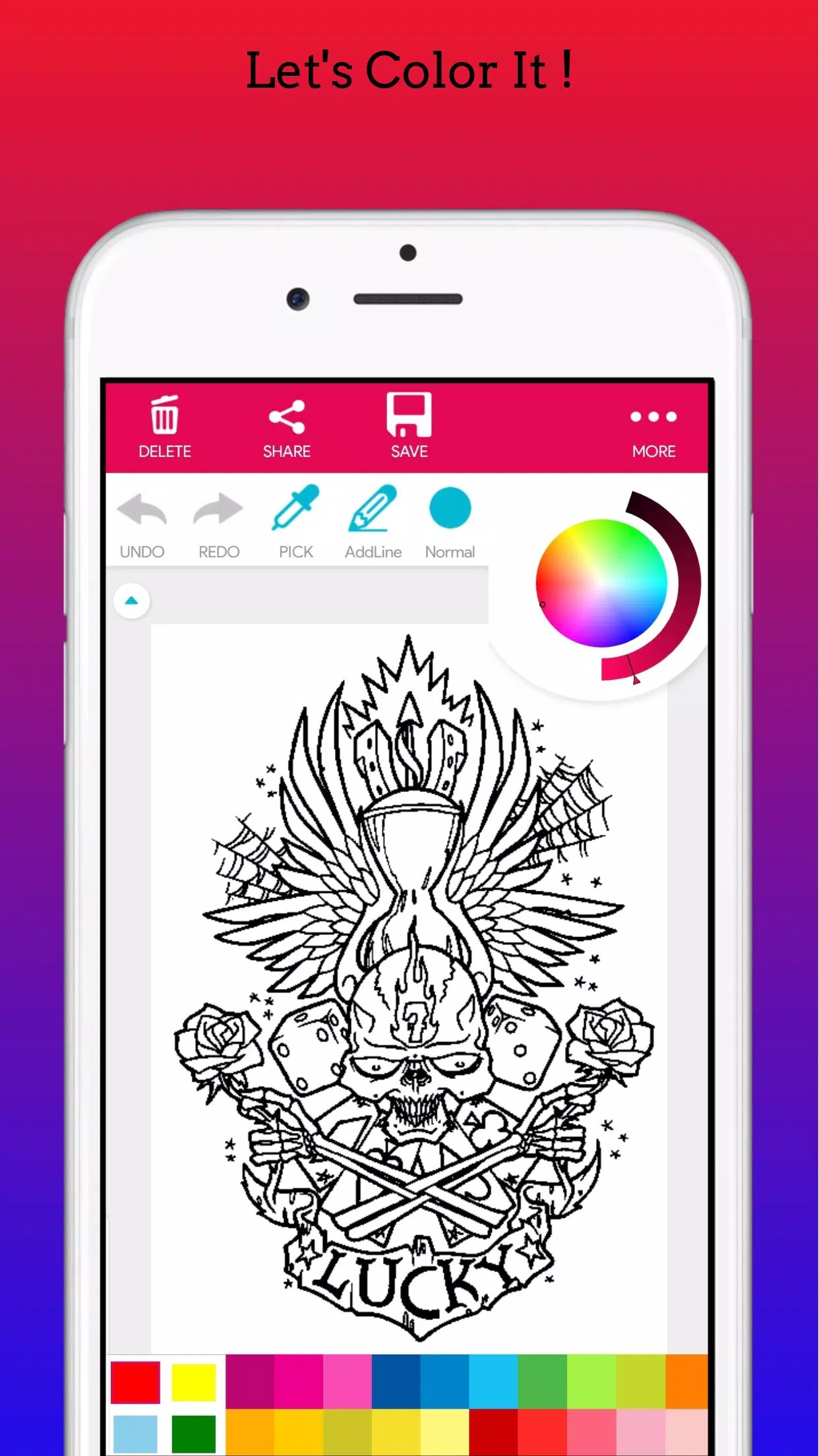 Adults Tattoo Coloring Book Capture d'écran 3