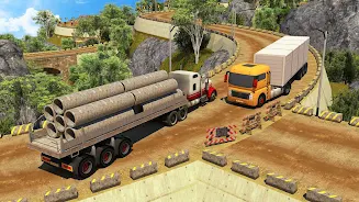 Offroad 18 Wheeler Truck Drivi स्क्रीनशॉट 3