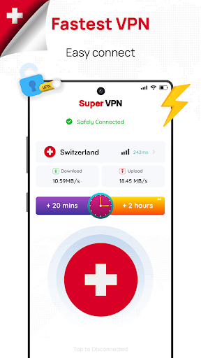 Switzerland VPN: Get Swiss IP应用截图第0张