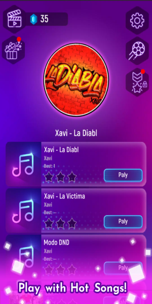 Xavi la diabla - Tiles Hop ภาพหน้าจอ 0