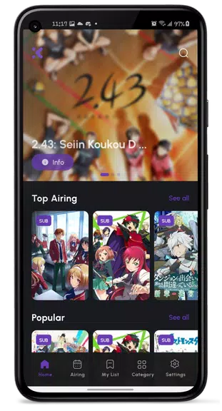 Kana: Watch Anime App Captura de tela 1