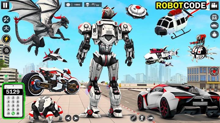 Bee Robot Car Transform Games Скриншот 2