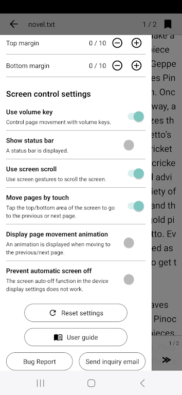 Readbook - Text Viewer スクリーンショット 2