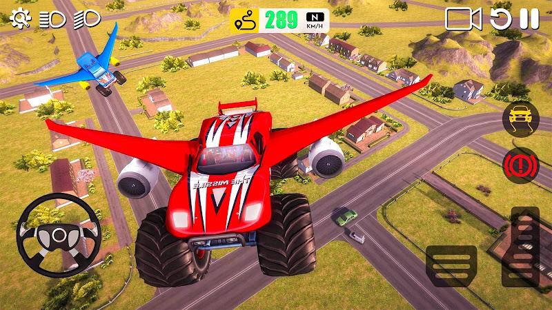 Flying Car Games 3D Simulator ဖန်သားပြင်ဓာတ်ပုံ 2