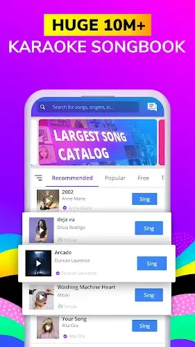 Smule：唱歌并录制卡拉 OK应用截图第2张