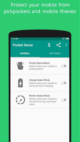 Pocket Sense - Theft Alarm App Screenshot 0