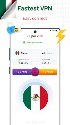 Mexico VPN - Get Mexican IP Captura de tela 0