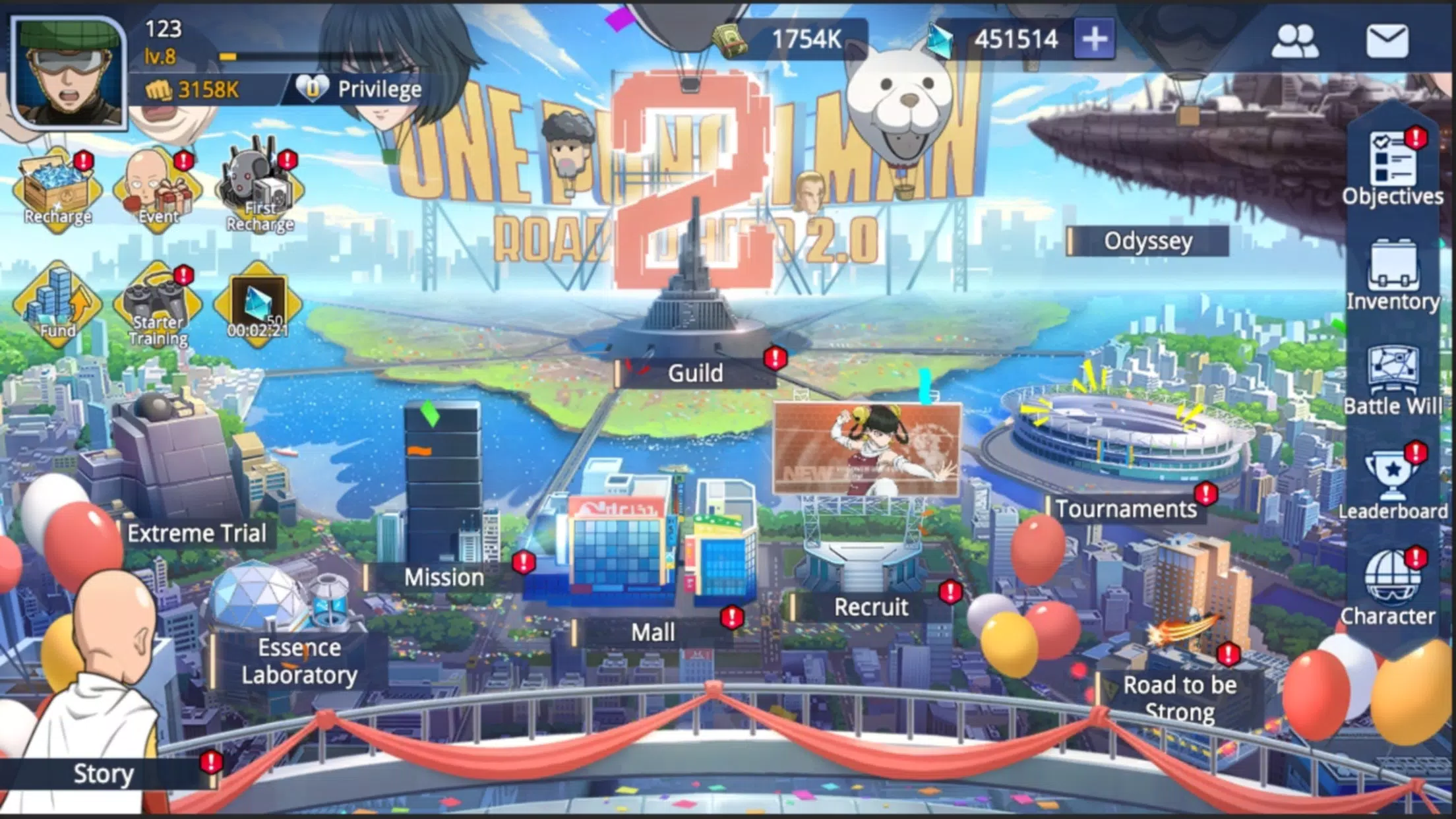 One-Punch Man:Road to Hero 2.0 스크린샷 1