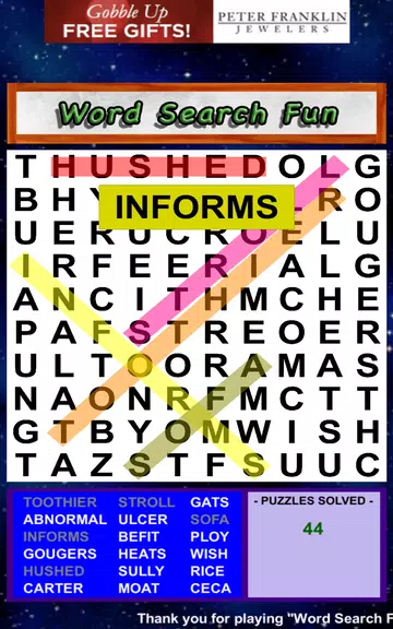 Word Search Scramble Word Find Schermafbeelding 3