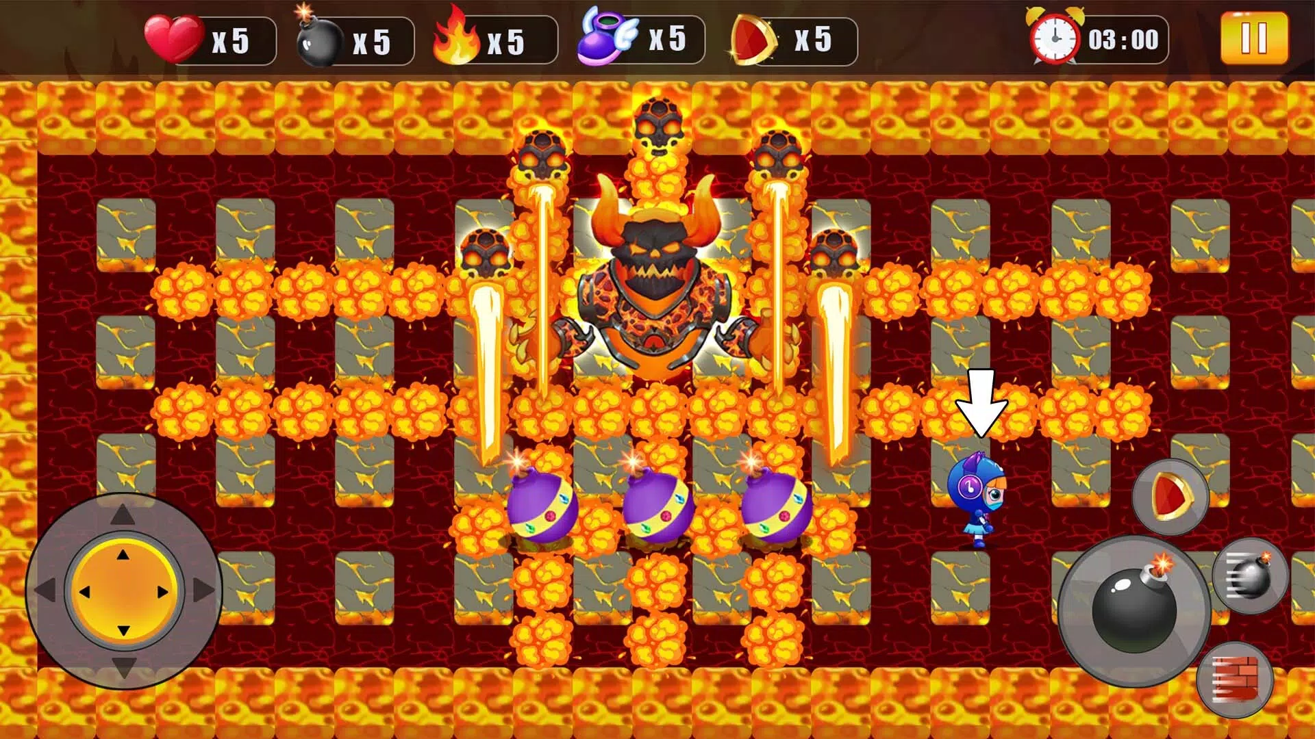 Schermata Bomber Battle : Bomb Man Arena 3