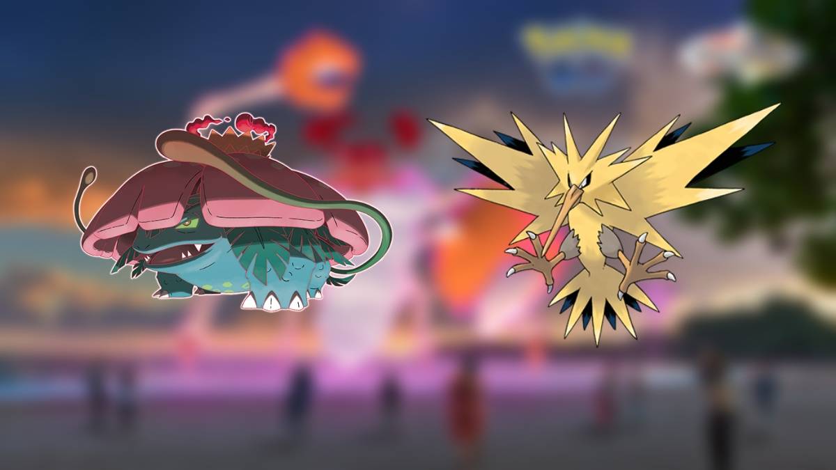 Venusaur & Zapdos, os melhores balcões para Gigantamax Kingler em Pokemon Go