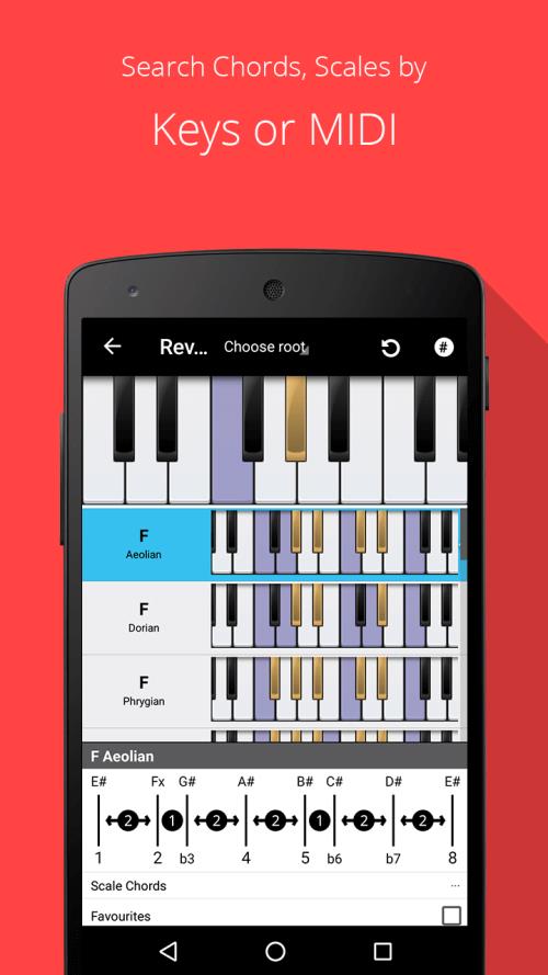 Piano Chord, Scale, Progressio Screenshot 2