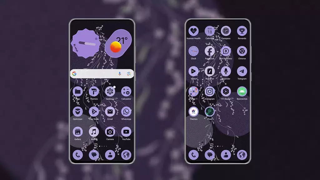 PixPurple EMUI MagicOS Theme Zrzut ekranu 0