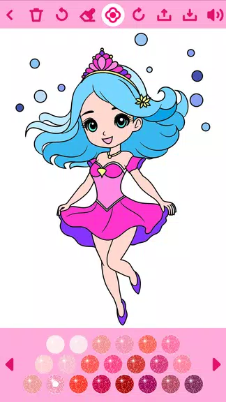 Princess Coloring Book offline应用截图第1张