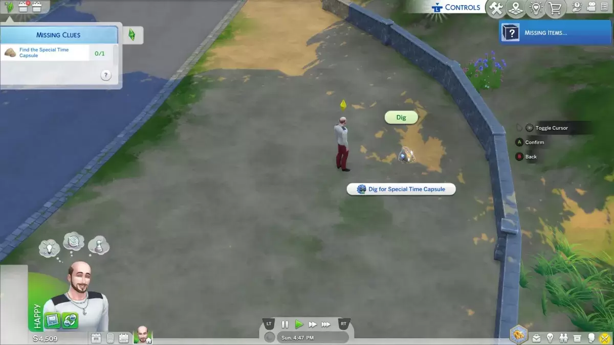 A cápsula do tempo especial como parte da explosão do Sims 4 do evento passado.