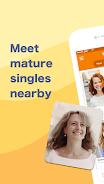 Mature Singles Amor Sênior 40+ Captura de tela 0