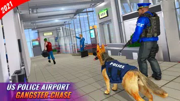 US Police Dog Games : Airport Crime Police Games Captura de tela 2