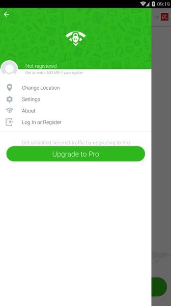 Avira Phantom VPN Captura de pantalla 1