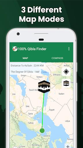 100% Qibla Finder ဖန်သားပြင်ဓာတ်ပုံ 3