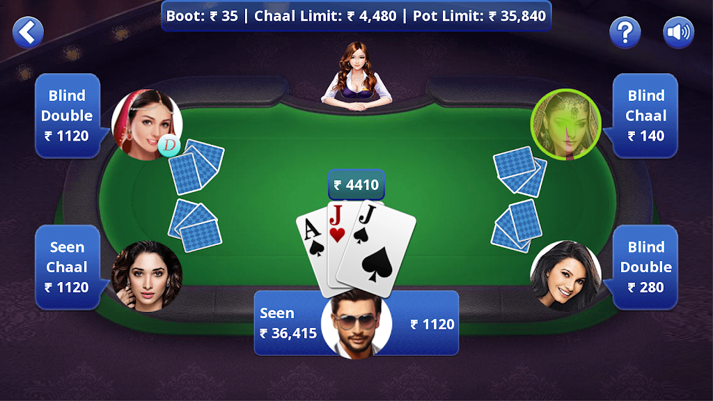 Teen Patti Offline Capture d'écran 2