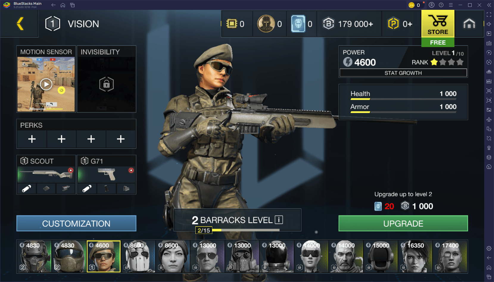 Battle Prime: Character Selection and Progression