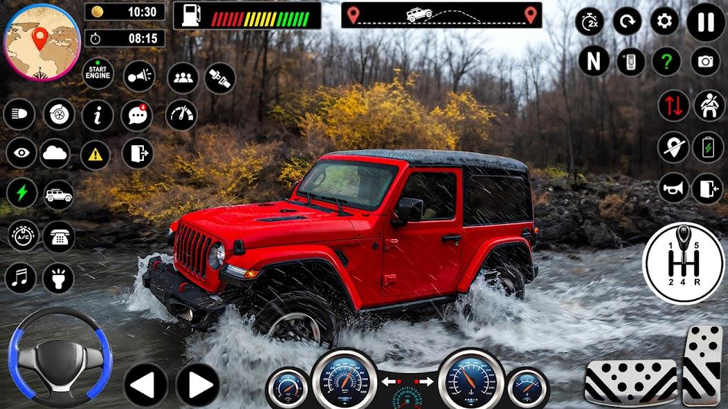 Offroad Car Driving Jeep Games Mod Скриншот 2