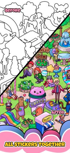 Sticker book & coloring puzzle Screenshot 3