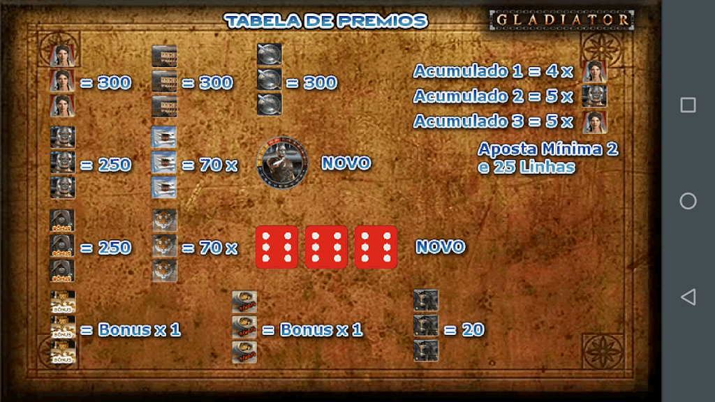 Gladiador Slot Caça Níquel 스크린샷 1