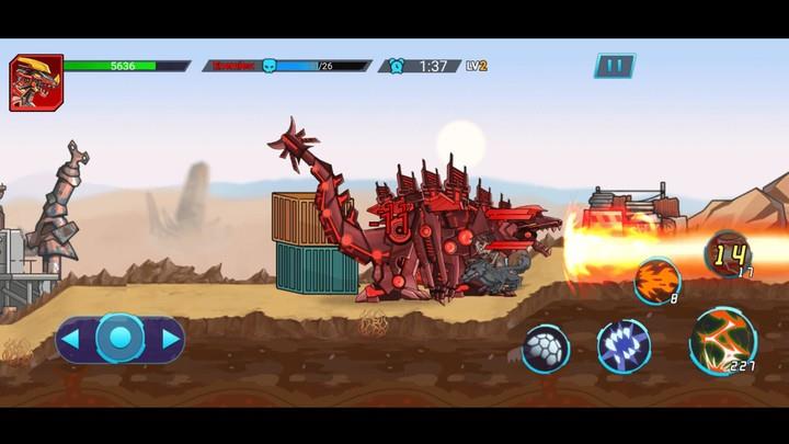 Mech War: Jurassic Dinosaur ဖန်သားပြင်ဓာတ်ပုံ 1